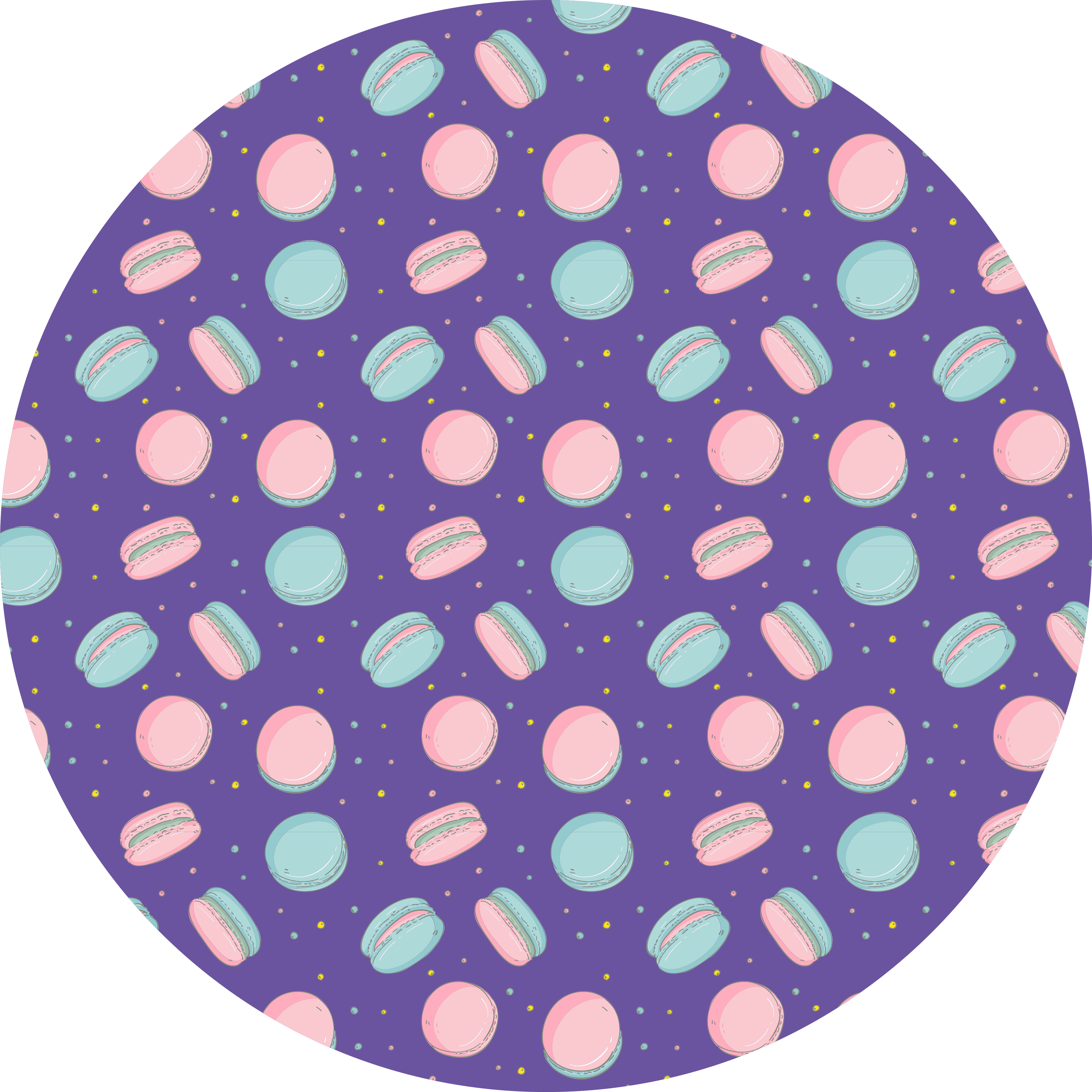 Colorful Macaron Pattern kids vinyl carpet - TenStickers