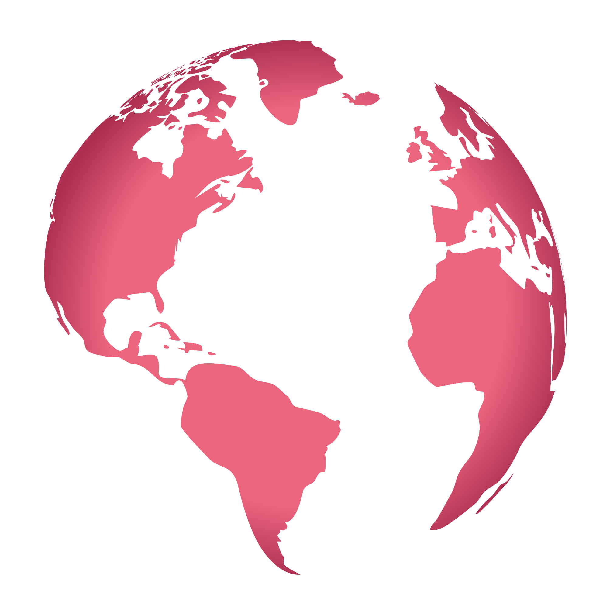 Pink Globe Map world map vinyl carpet - TenStickers