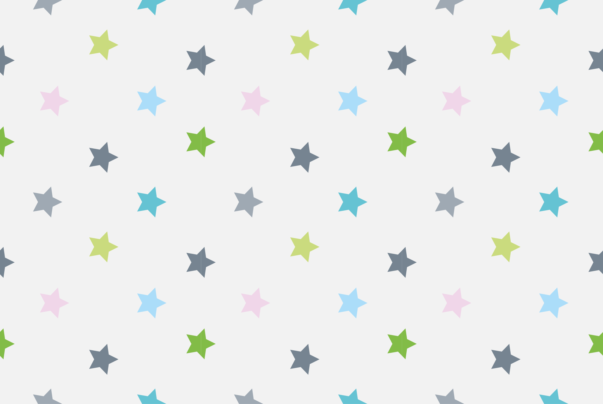 Minimalist colours star vinyl carpet - TenStickers