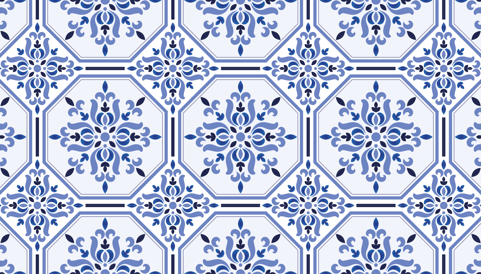 Lisboa pattern tile vinyl carpet - TenStickers