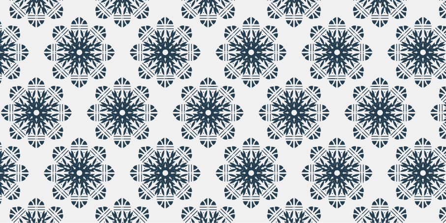 Intricate snowflake Christmas vinyl carpet - TenStickers