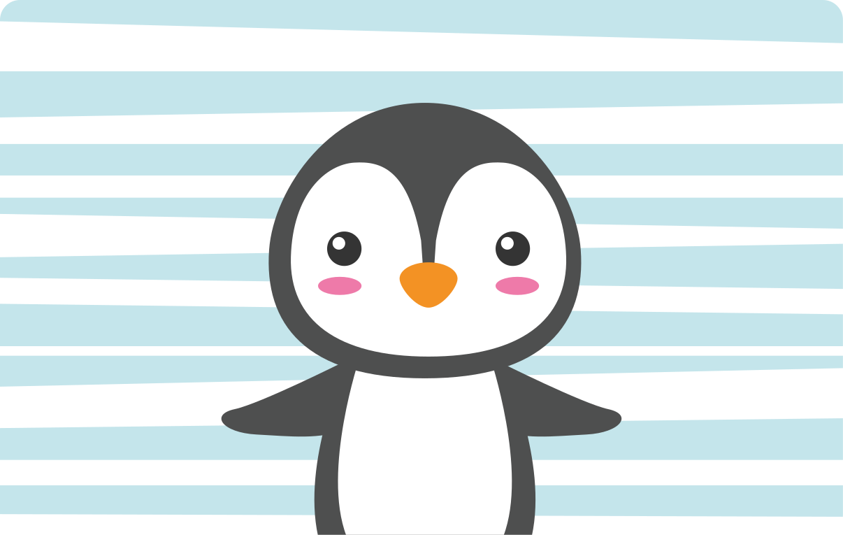 Cute Penguin Design nursery vinyl carpet - TenStickers