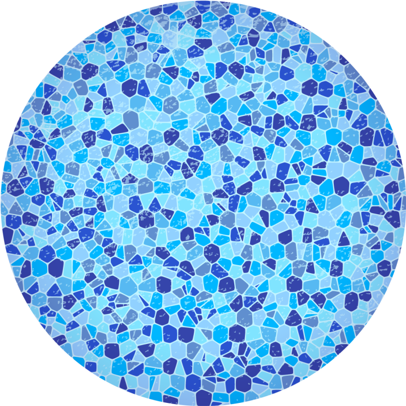 Mosaic Blue Texture marble vinyl carpet - TenStickers