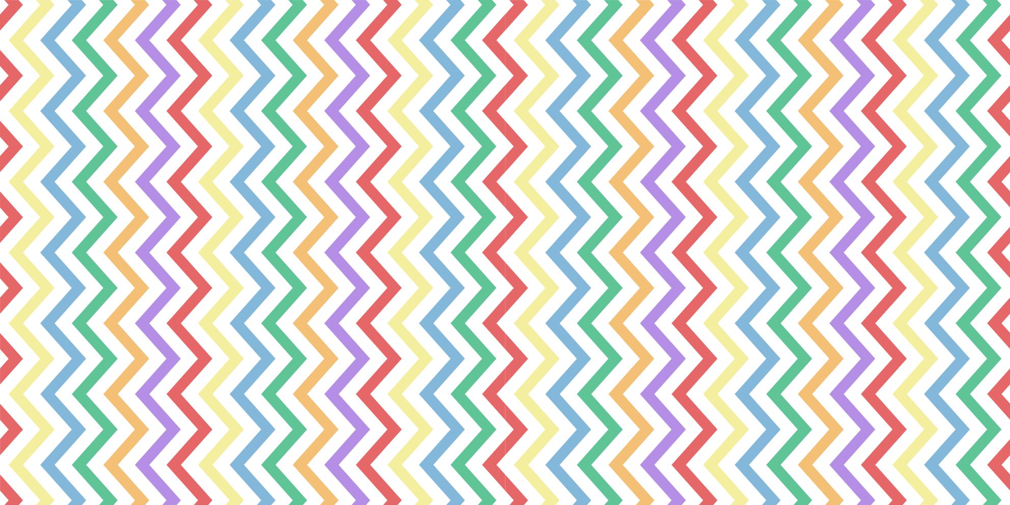 Vibrant Zigzag Motif geometric vinyl carpet - TenStickers