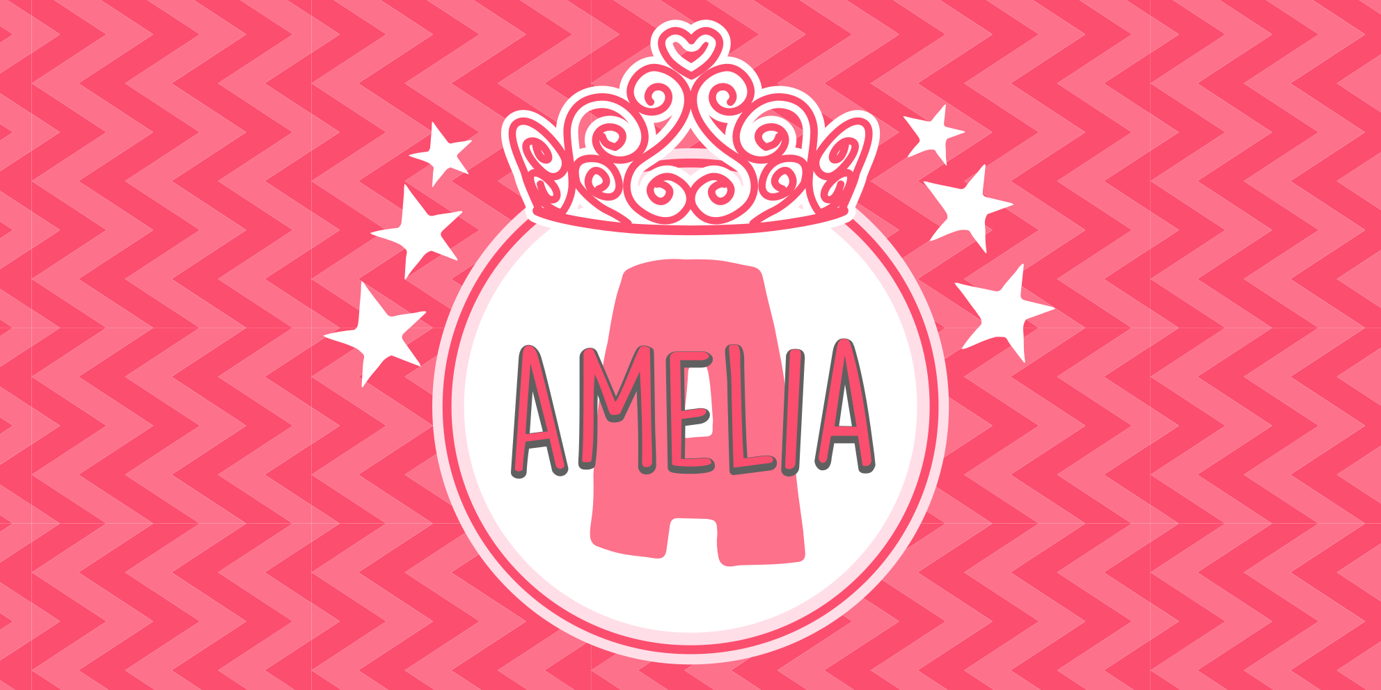Princess name emblem kids vinyl carpet - TenStickers
