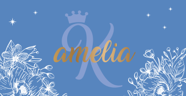 Floral name and initial teen vinyl carpet - TenStickers