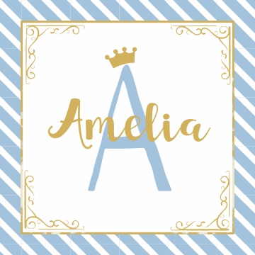 Name Initial Style custom vinyl carpet - TenStickers