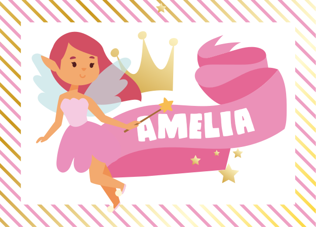 Custom fairy princess kids vinyl carpet - TenStickers