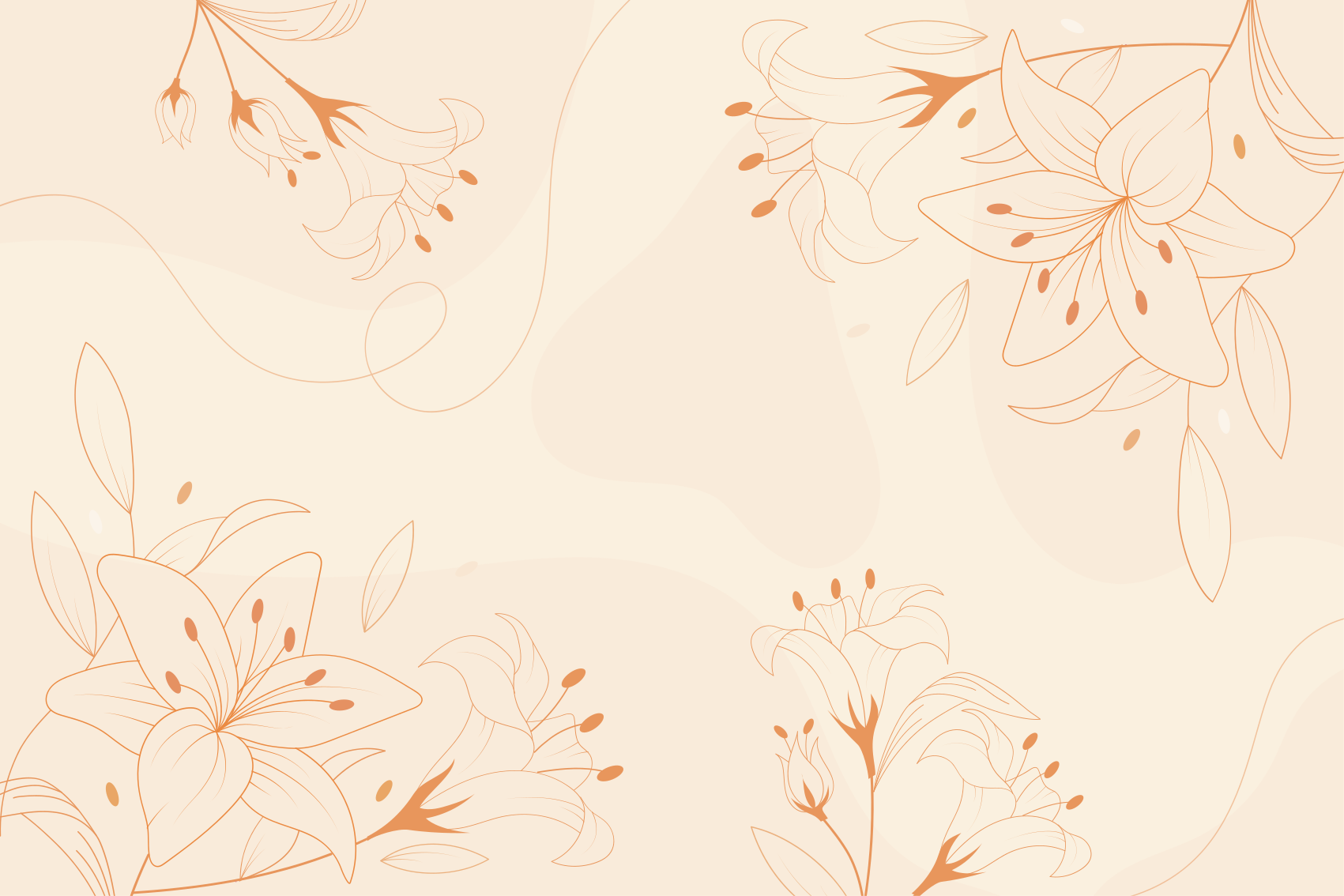 Elegant Botanical Component floral vinyl carpet - TenStickers