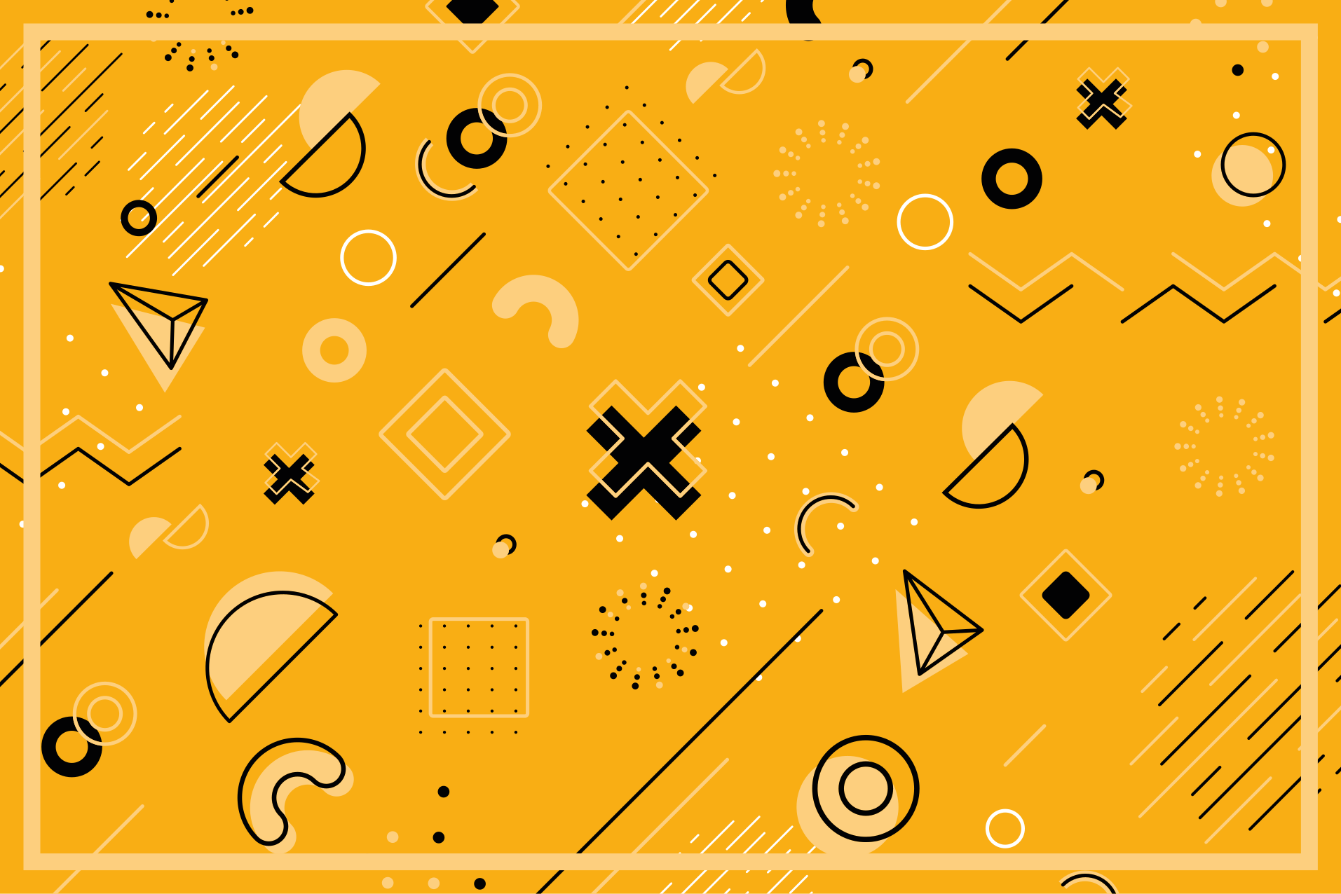 Abstract shapes pattern geometric vinyl carpet - TenStickers