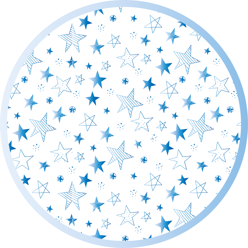 Starry Blue Pattern nursery vinyl carpet - TenStickers