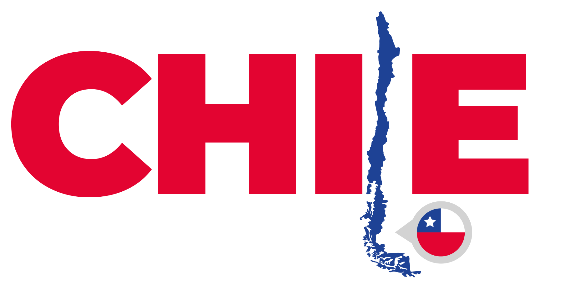 Chilean Map custom vinyl carpet - TenStickers