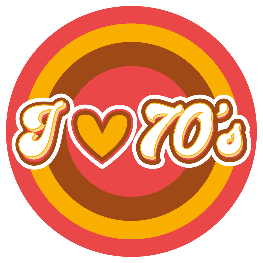 Retro Love Symbol vintage vinyl carpet - TenStickers