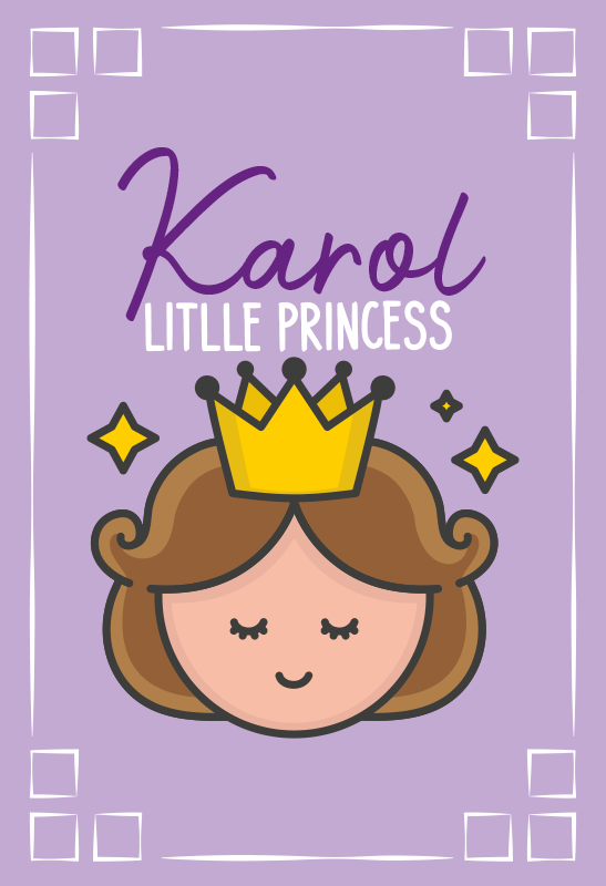 Little Princess Theme custom vinyl carpet - TenStickers