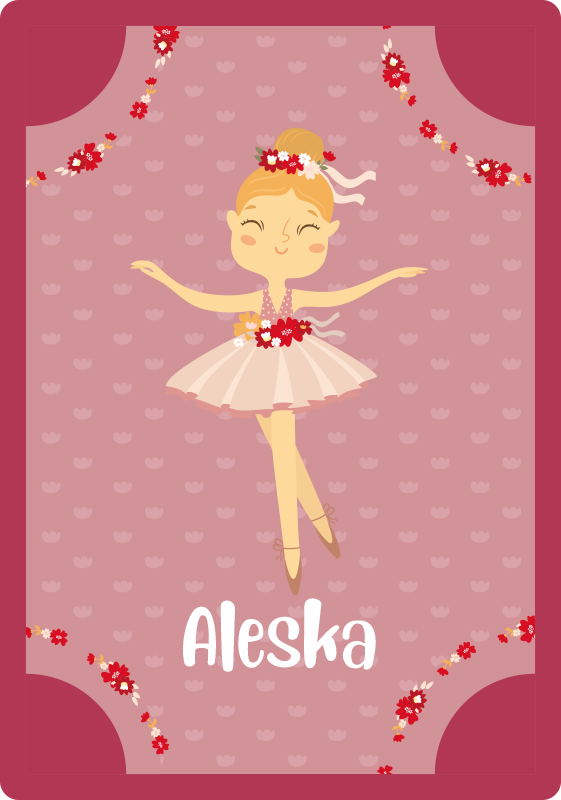 Ballerina Piece custom vinyl carpet - TenStickers