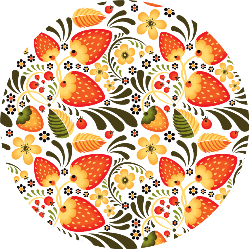 Strawberry Pattern floral vinyl carpet - TenStickers