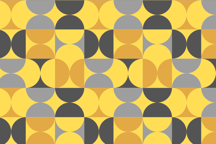 Geometric vinyl carpet circular pattern design - TenStickers