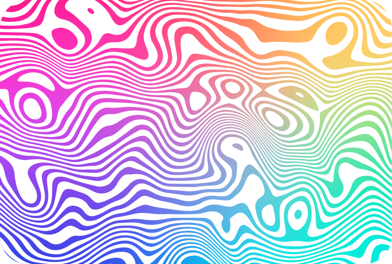 Lively Wave Elements striped vinyl carpet - TenStickers