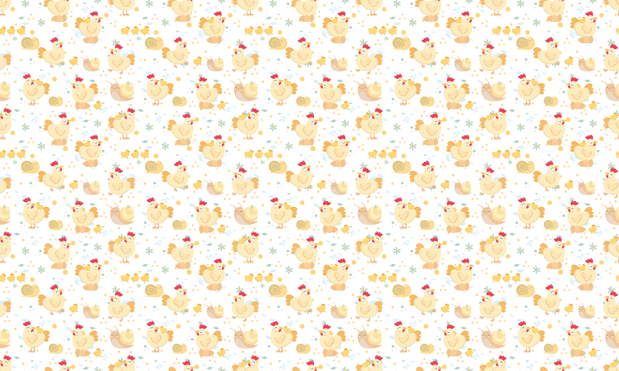 Cute Chick Motif kids vinyl carpet - TenStickers