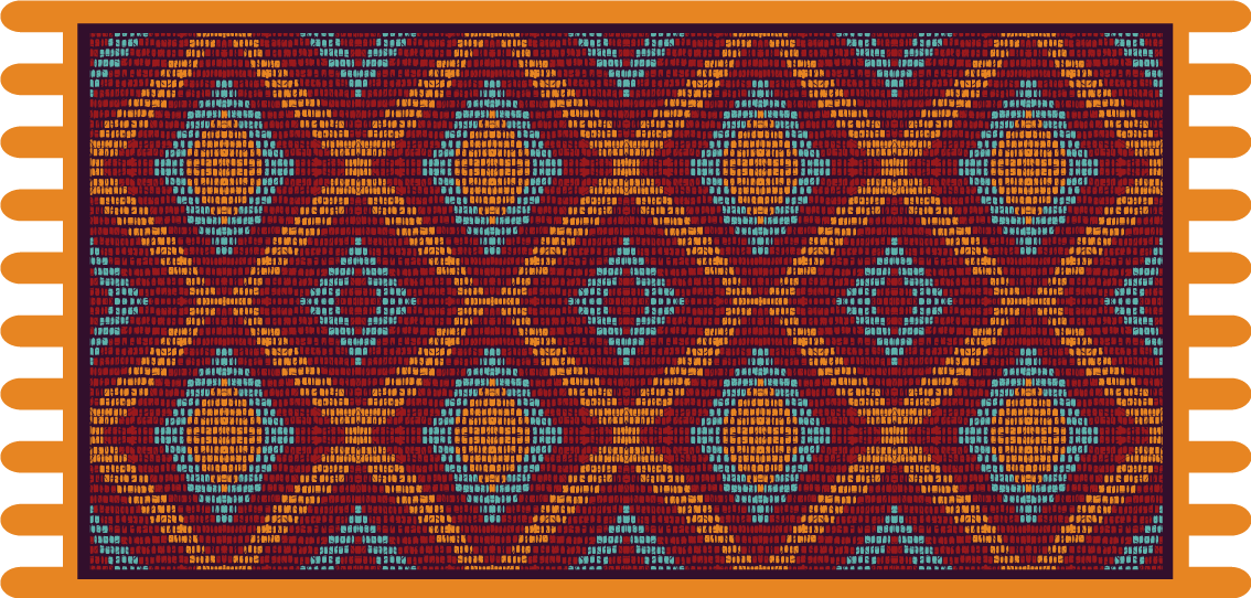 Vibrant Geometric Pattern ethnic vinyl carpet - TenStickers