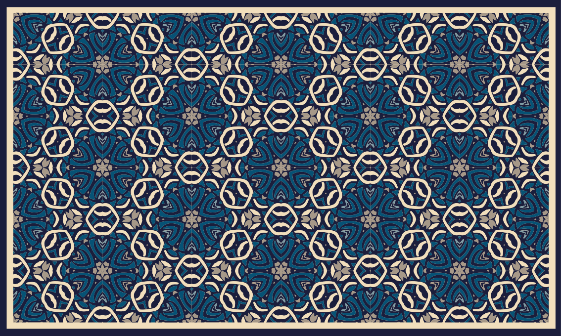 Sophisticated Mosaic Arrangement bedroom vinyl carpet - TenStickers