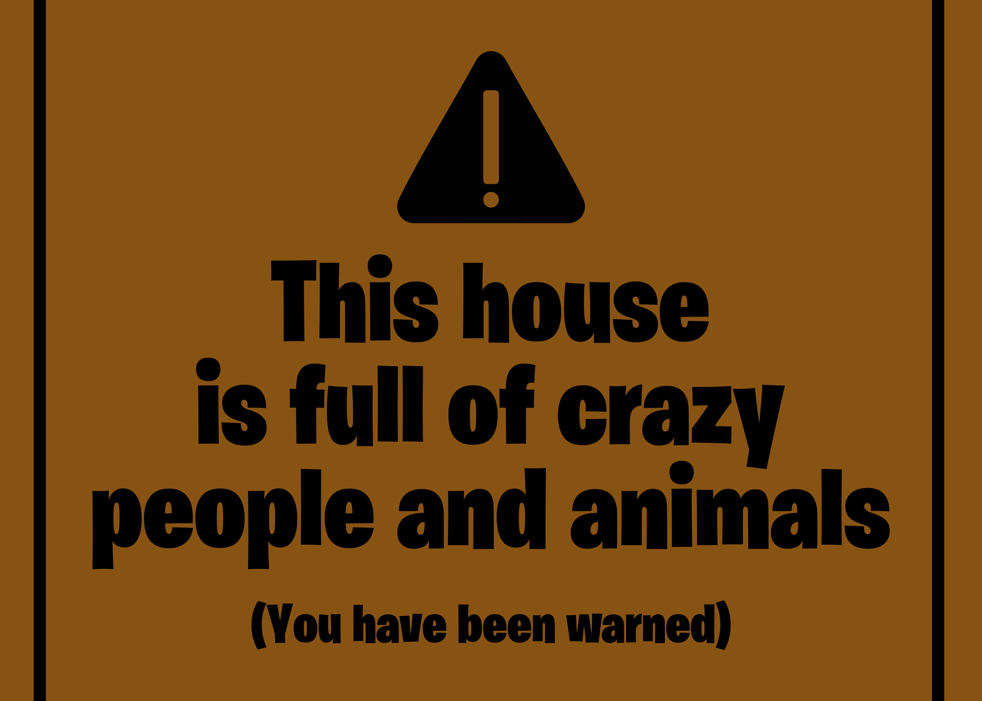 House full of crazy people custom vinyl carpet - TenStickers