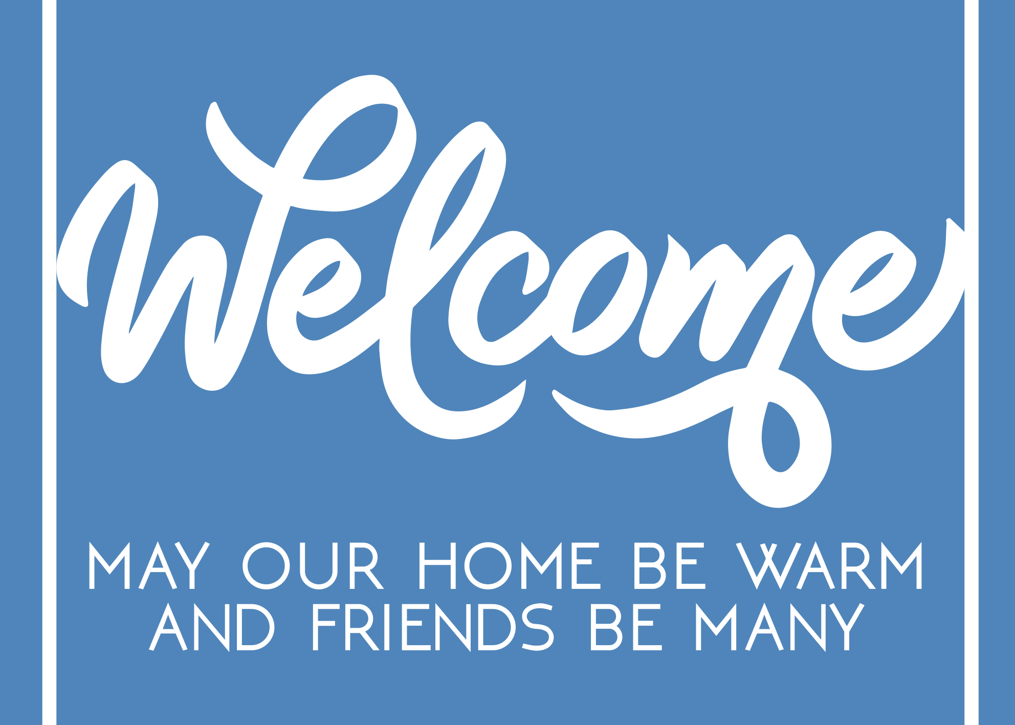 May your home be warm entrance hall vinyl carpet - TenStickers