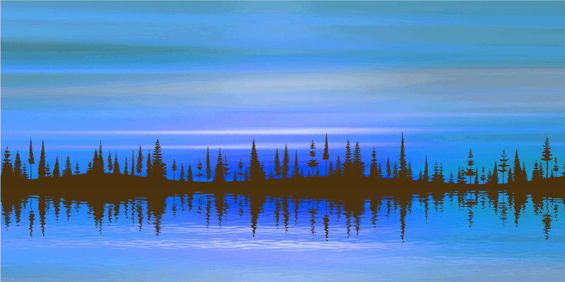 Abstract Landscape Blend nature vinyl carpet - TenStickers