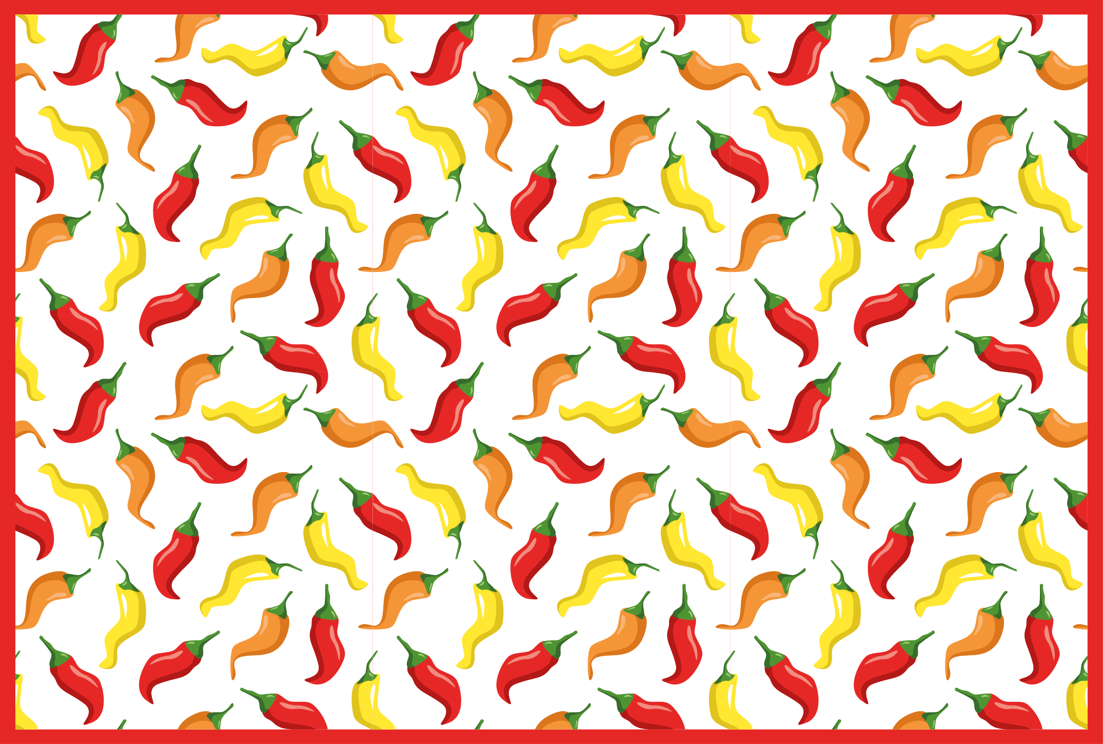 Chili Pepper Concept kids vinyl carpet - TenStickers