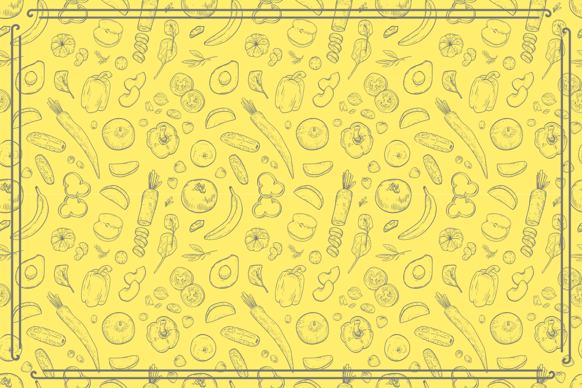 Whimsical Fruit Pattern kitchen vinyl carpet - TenStickers