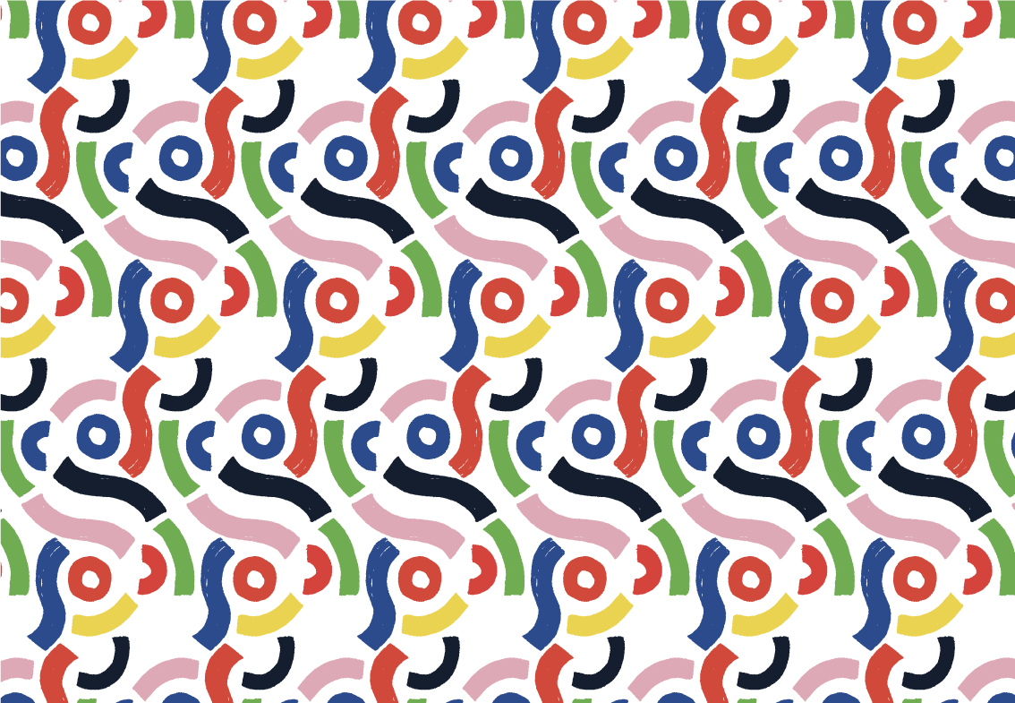 Lively Geometric Shapes mosaic vinyl carpet - TenStickers