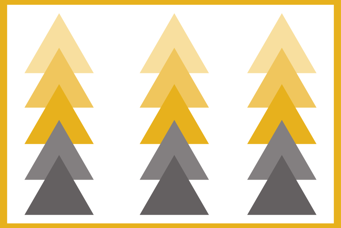 Triangular color cascade geometric vinyl carpet - TenStickers