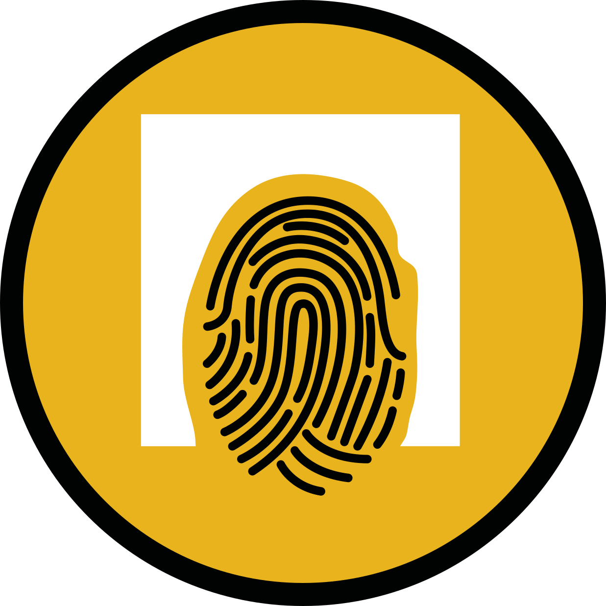 Fingerprint Pattern mosaic vinyl carpet - TenStickers