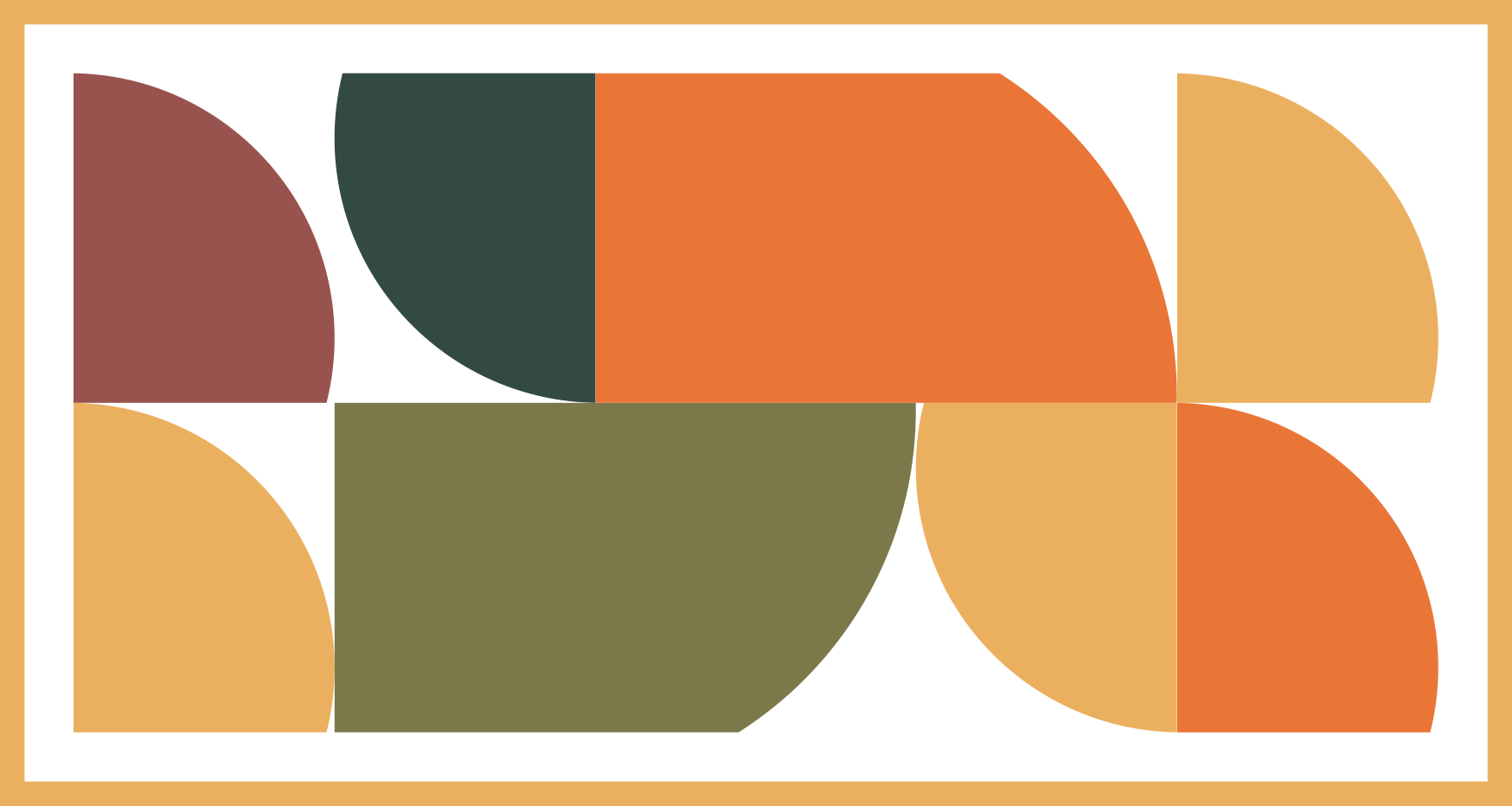 Vibrant Geometric Figures modern vinyl carpet - TenStickers