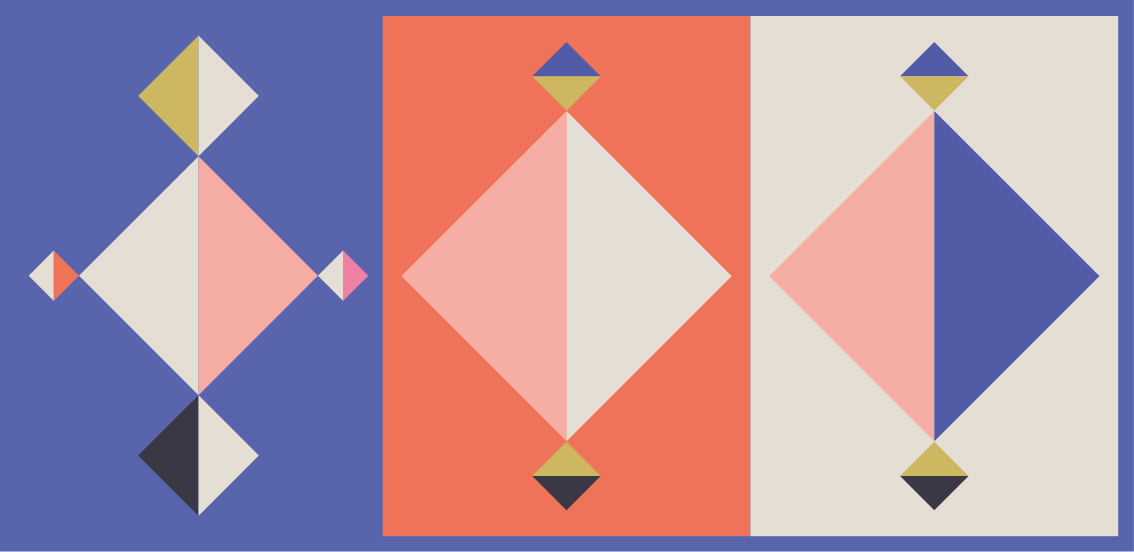 Abstract modern forms geometric vinyl carpet - TenStickers