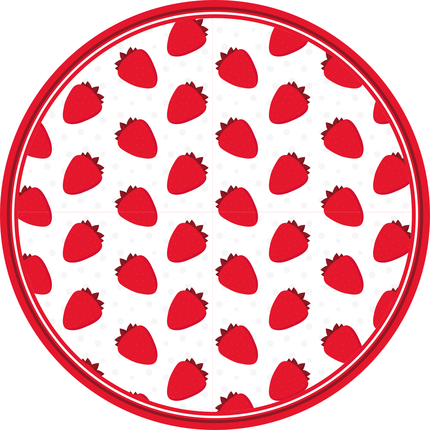 Strawberry Pattern animal vinyl carpet - TenStickers
