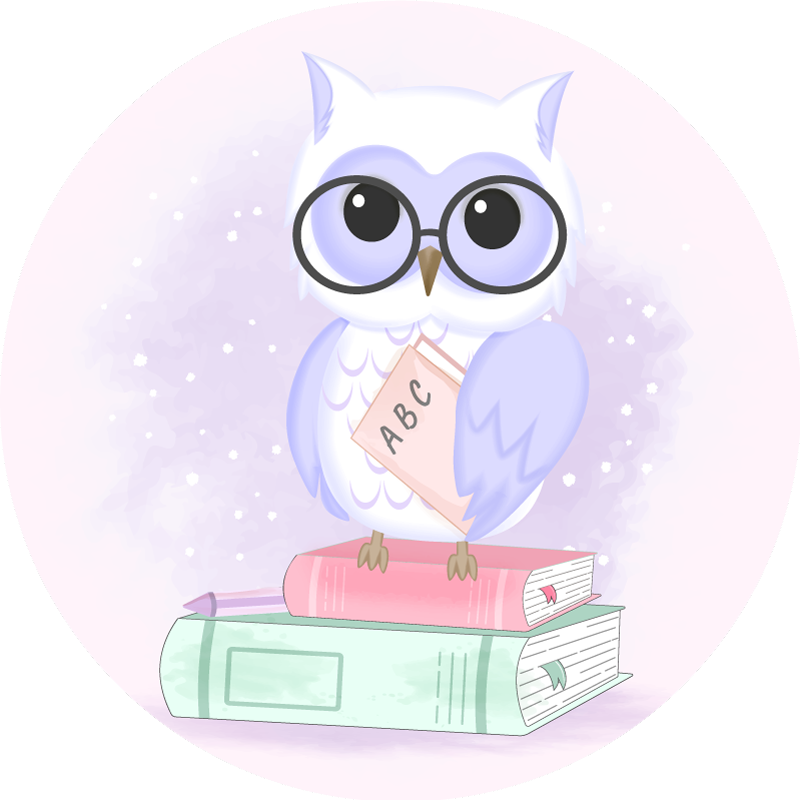Smart Owl Illustration animal vinyl carpet - TenStickers