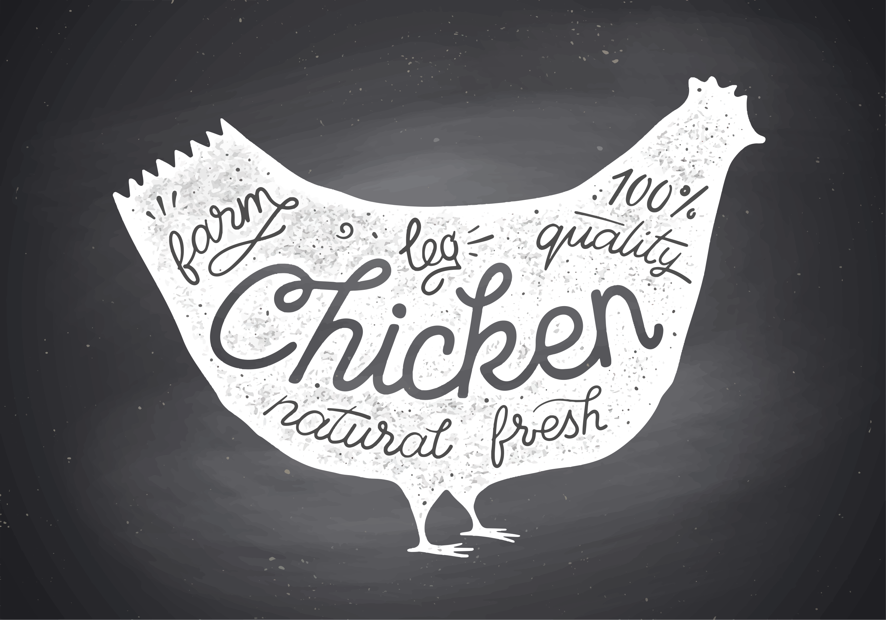 Farm fresh chicken kitchen vinyl carpet - TenStickers