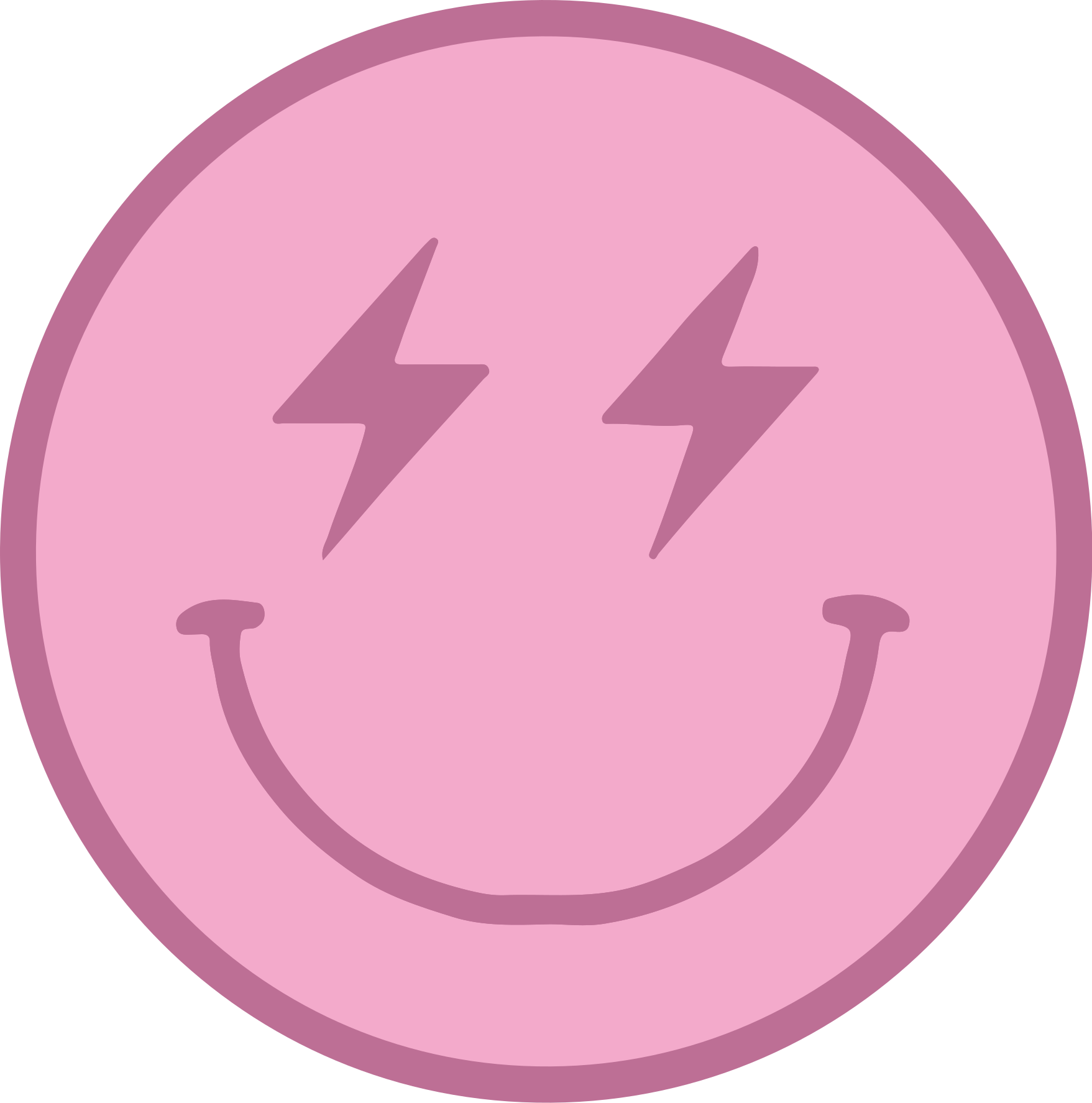 Electrifying smile face teen vinyl carpet - TenStickers
