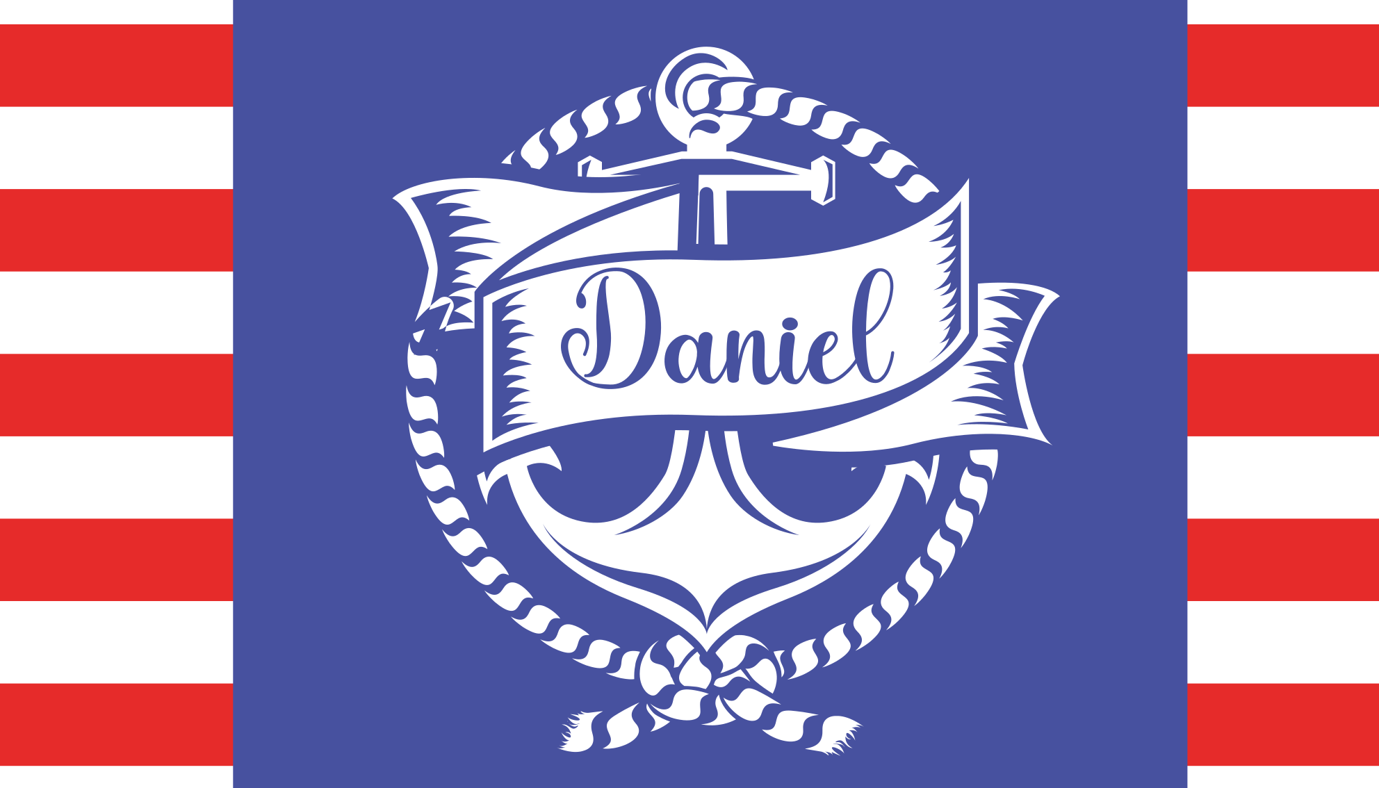 Nautical anchor design custom vinyl carpet - TenStickers