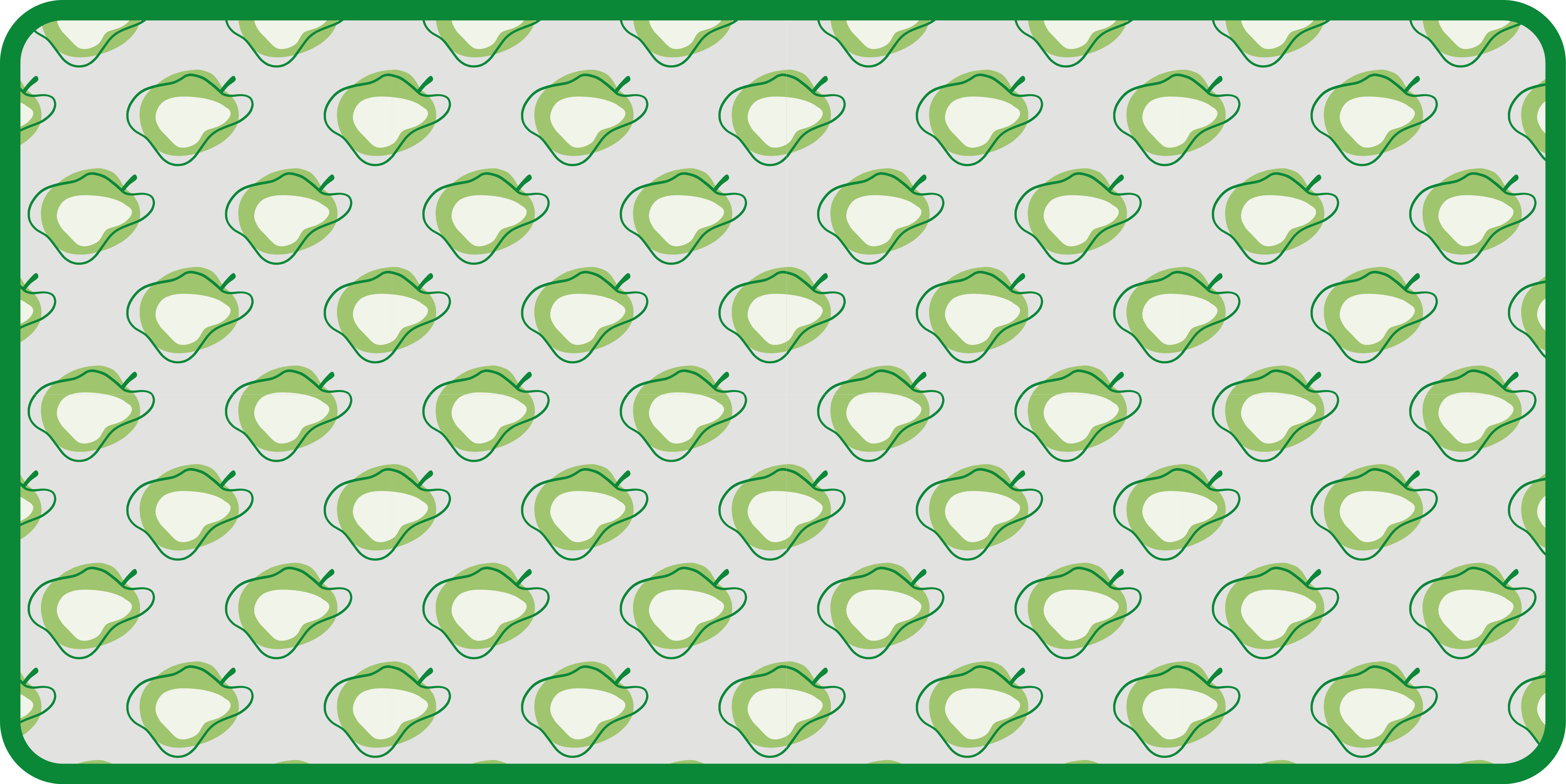 Green Pear Pattern kitchen vinyl carpet - TenStickers