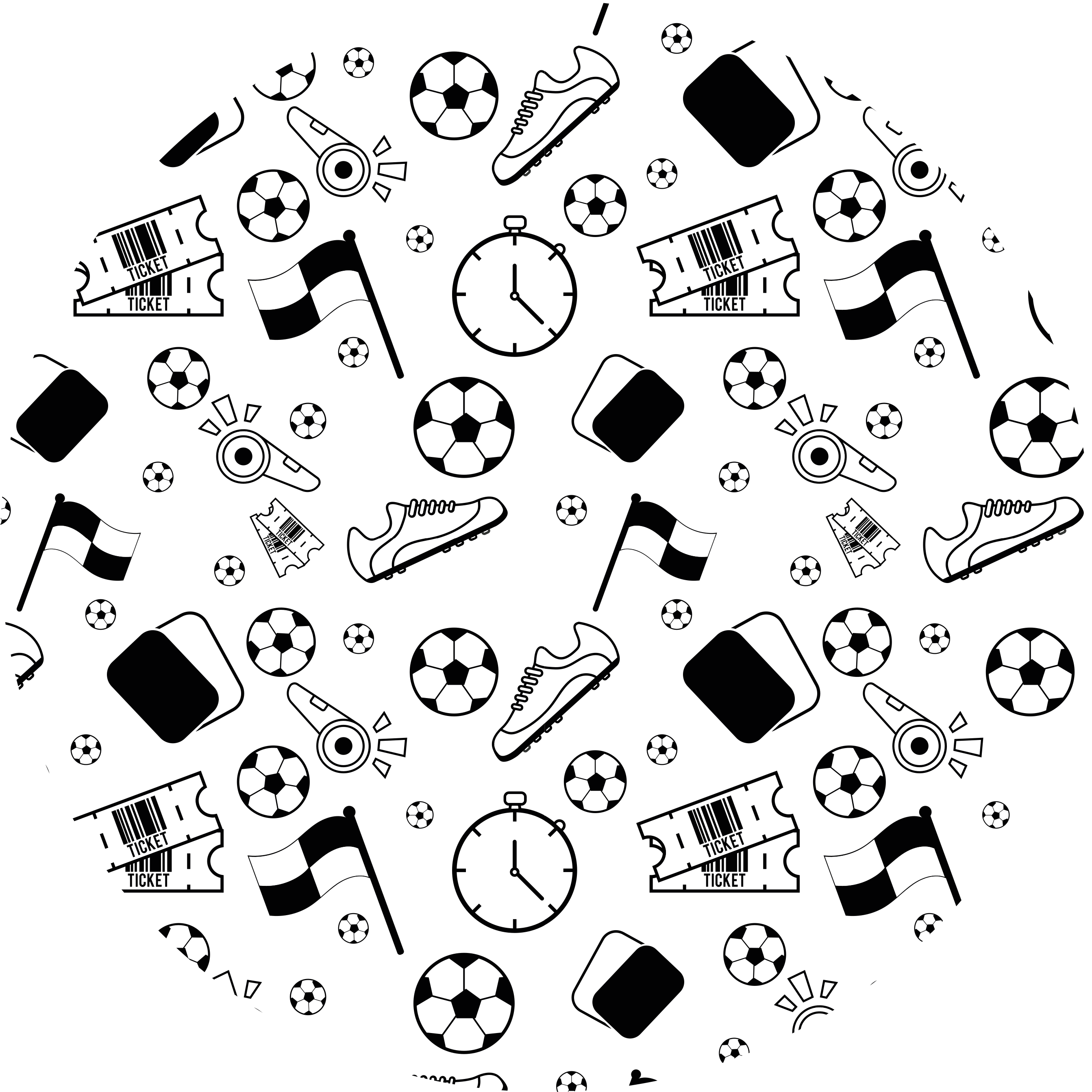 Sports Themed Fun game vinyl carpet - TenStickers