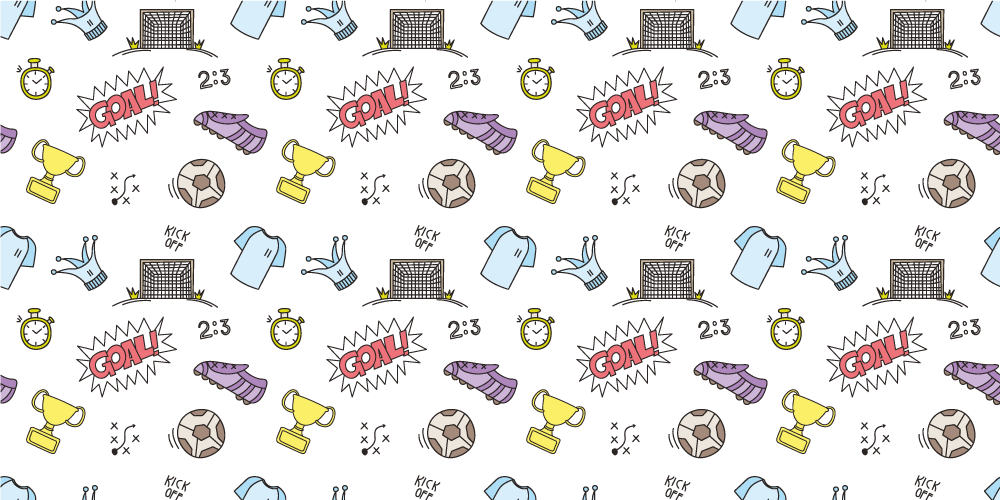 Sporting Symbols Theme game vinyl carpet - TenStickers