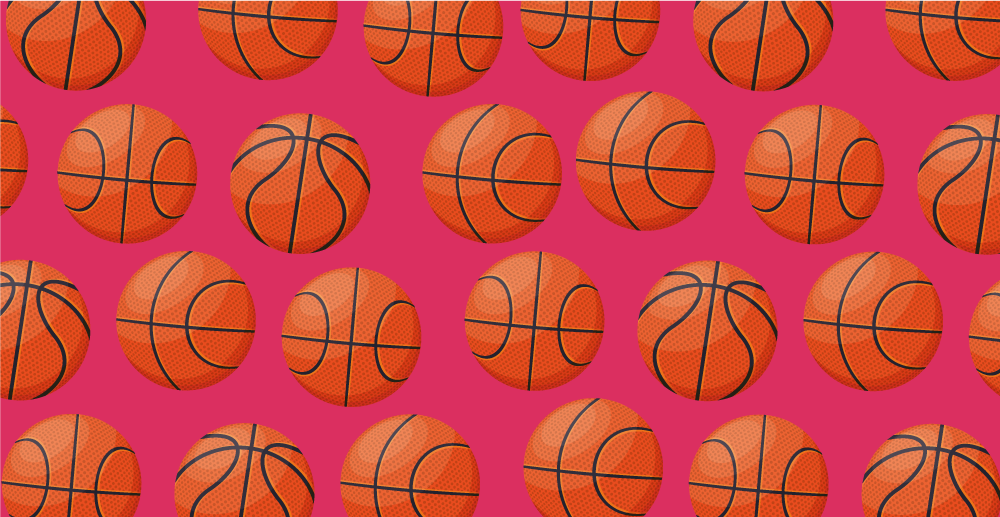 Basketball Motif kids vinyl carpet - TenStickers