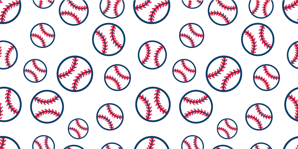 Baseball Pattern game vinyl carpet - TenStickers