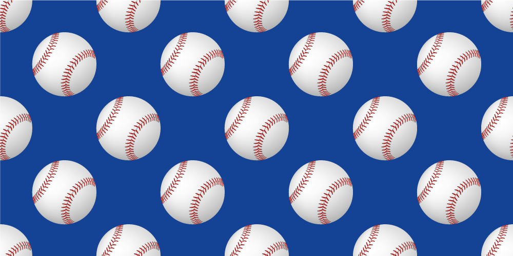 Baseball Motif game vinyl carpet - TenStickers