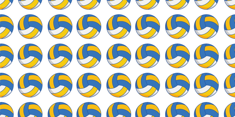 Volleyball balls teen vinyl carpet - TenStickers