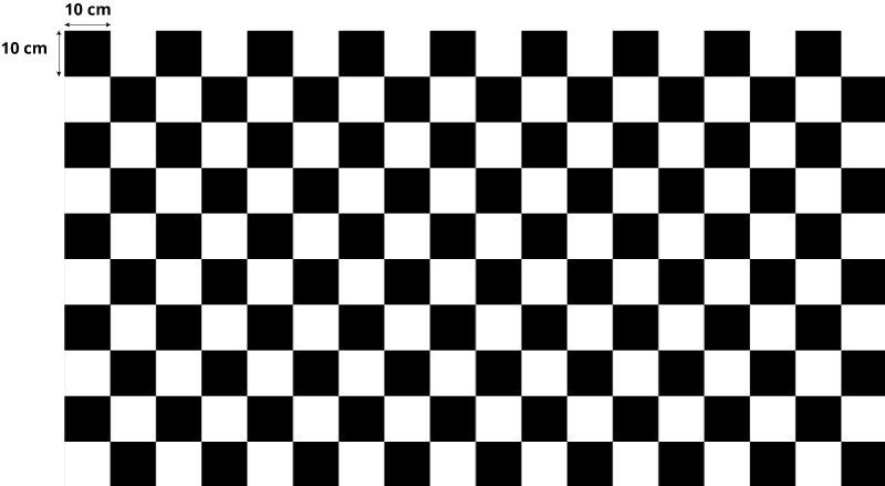 Black and white plaid geometric vinyl carpet - TenStickers