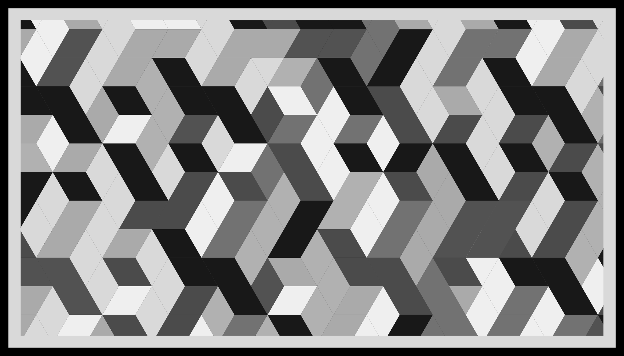 Grey 3D pattern geometric vinyl carpet - TenStickers