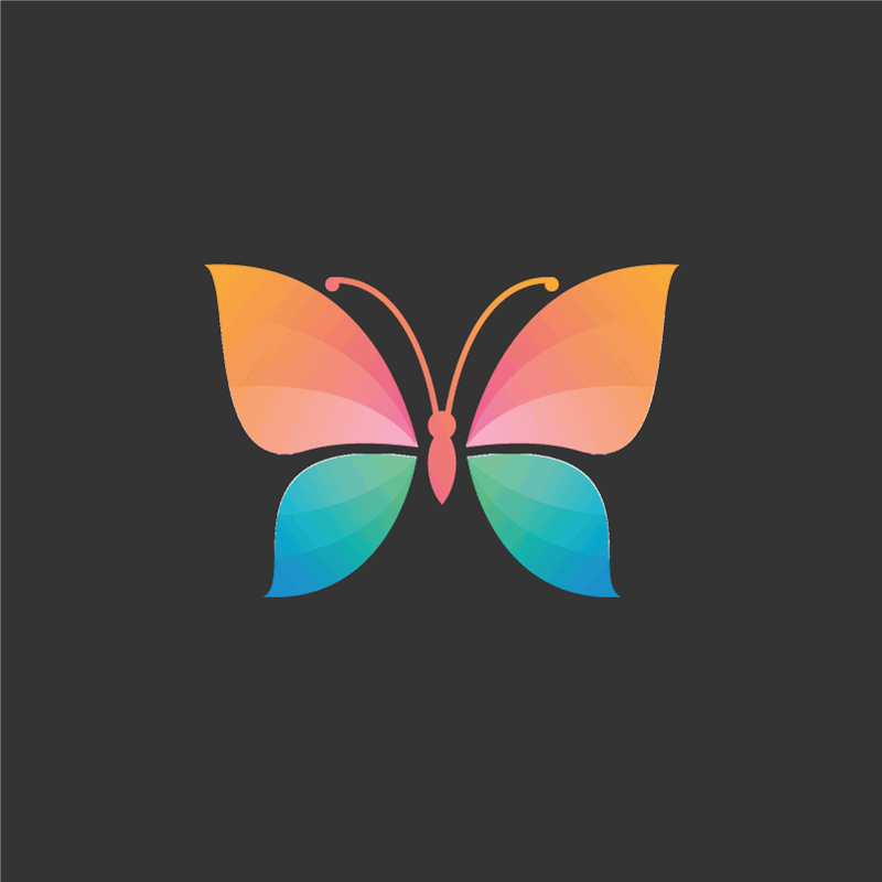 Vibrant Butterfly Concept nature vinyl carpet - TenStickers